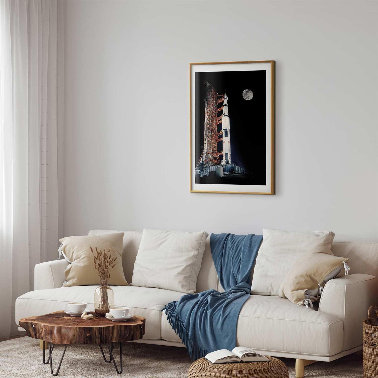Technikposter mit Weltraumstart

