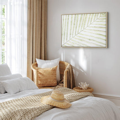 Leinwandbild - Palm Leaf (1 Part) Wide