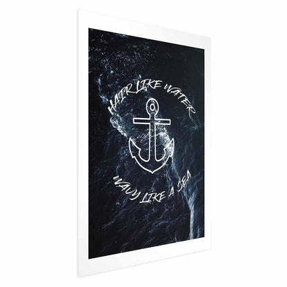 Poster - Hair Like Water, Wavy Like the Sea Artgeist