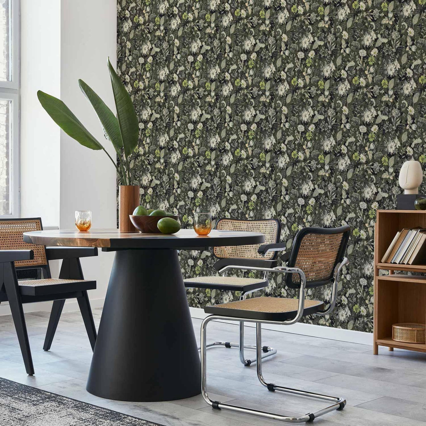 Tapete - Fragrant flowers and herbs - green