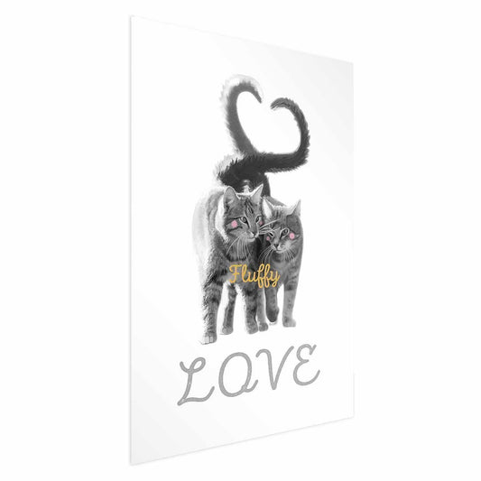 Poster - Katzen Paar - Liebe auf immer Artgeist
