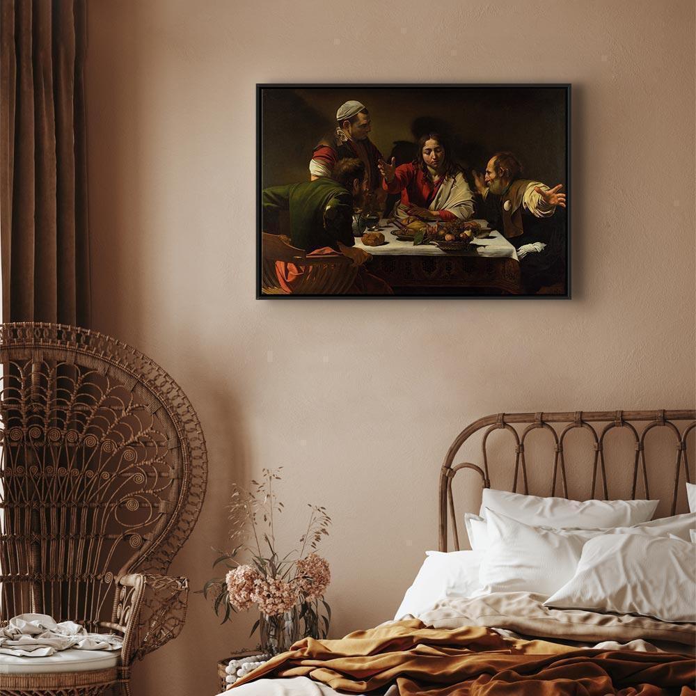 Leinwandbild - Caravaggio – Supper at Emmaus