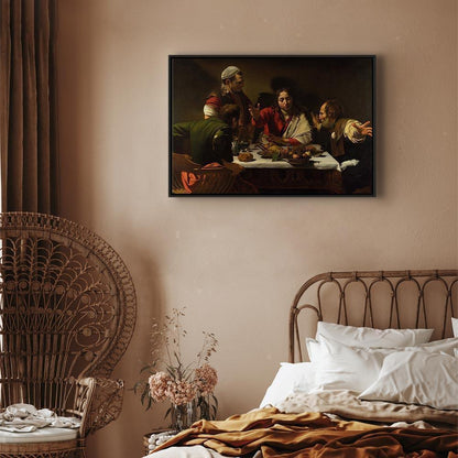 Leinwandbild - Caravaggio – Supper at Emmaus