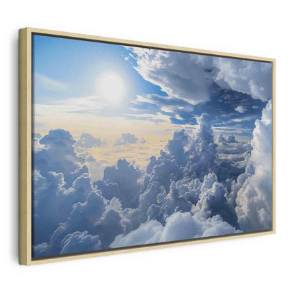 Leinwandbild - Symphony of Light: Sun and Clouds Collaborating on a Beautiful Sky Artgeist