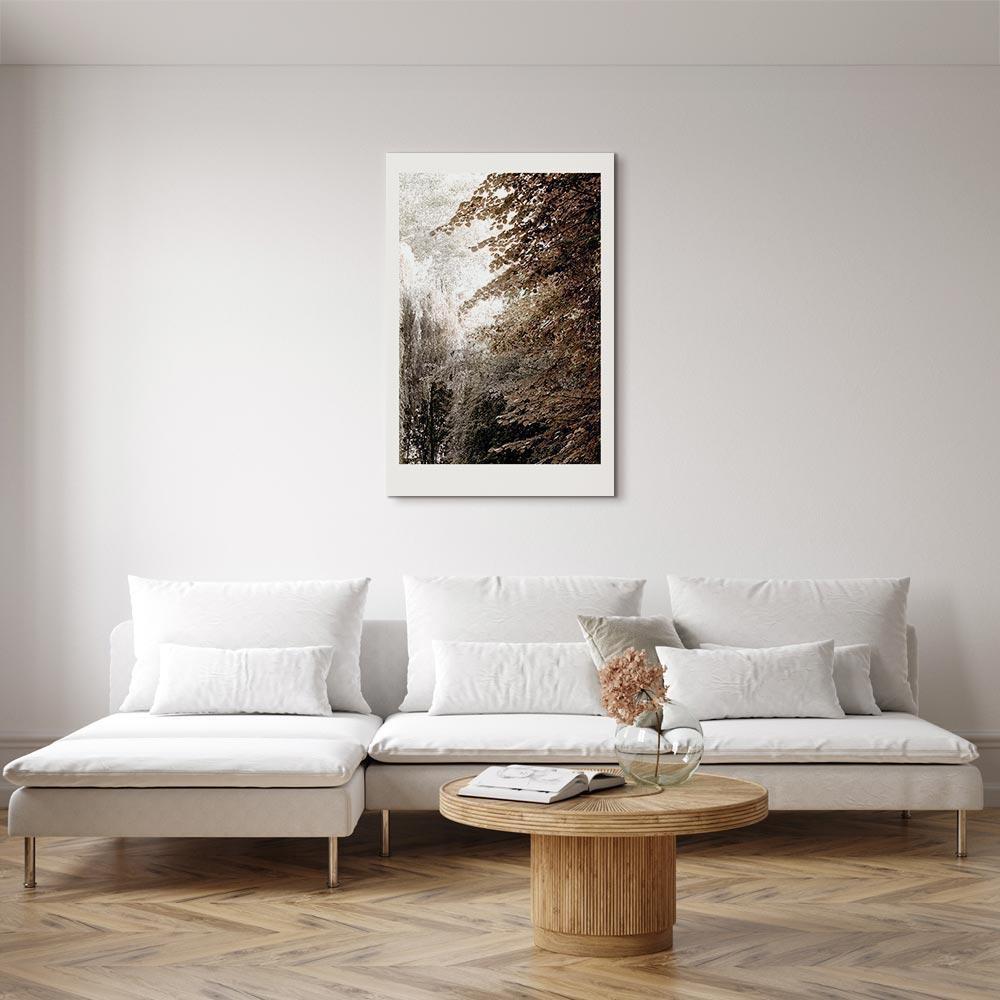 Leinwandbild - Sepia Park (1 Part) Vertical