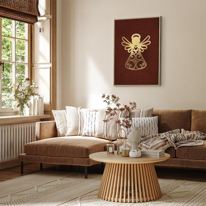 Leinwandbild - Angelic Gold (1 Part) Vertical