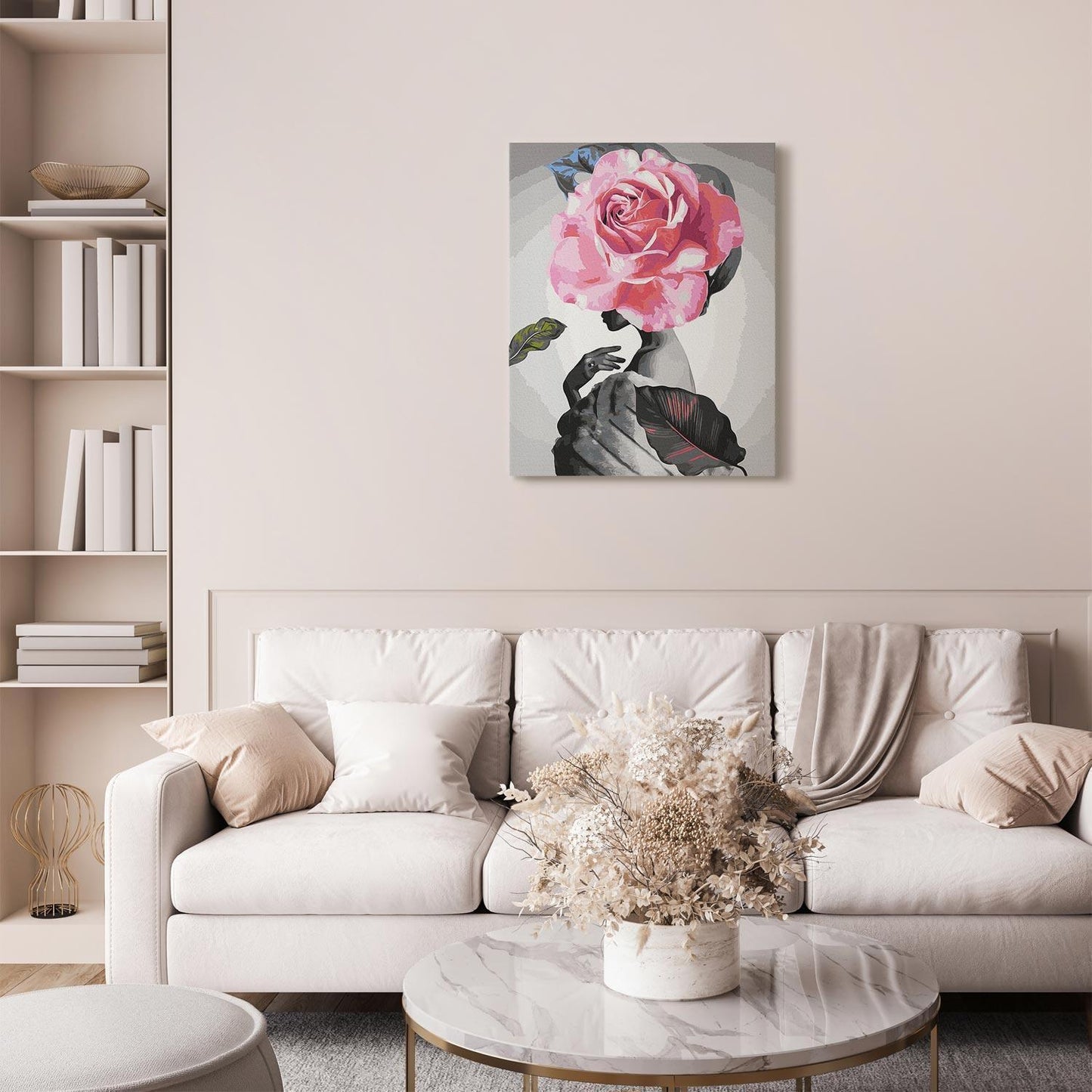 Malen nach Zahlen - Rose and Fur