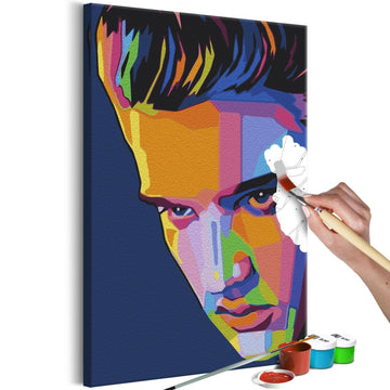 Malen nach Zahlen - Colourful Elvis