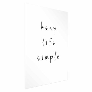 Poster - Keep Life Simple Artgeist