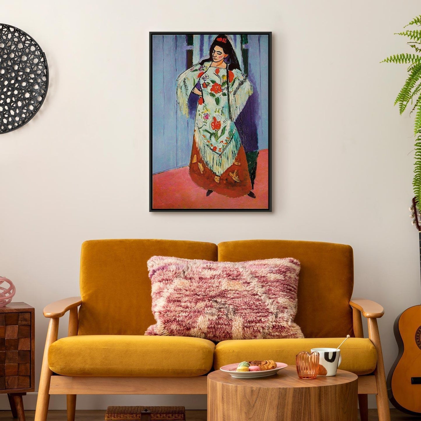 Leinwandbild - Henri Matisse – Madame Matisse with Manila Shawl