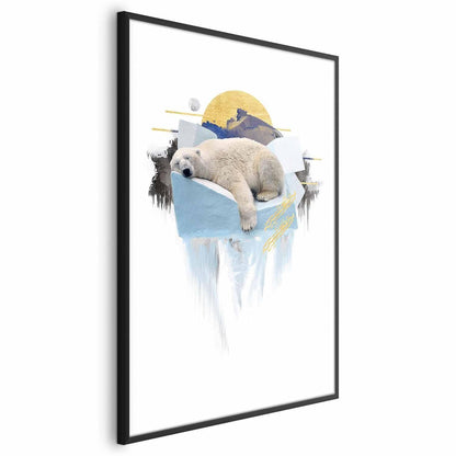 Poster Eisbär – Skandinavisches Tierposter in sanften Tönen