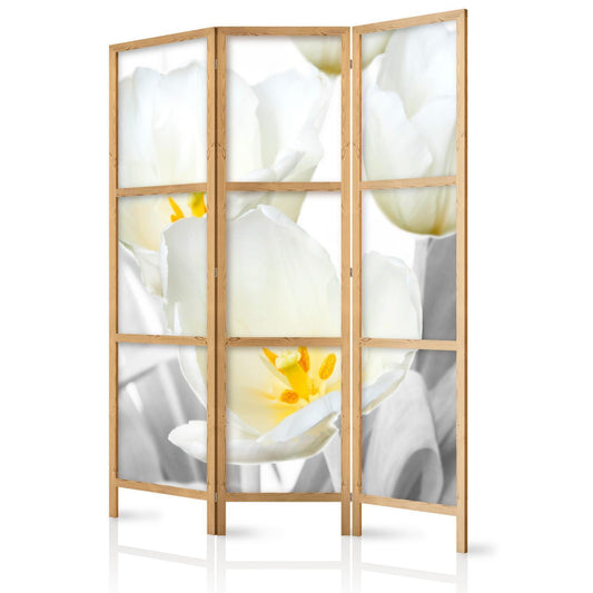 Japanischer Paravent - Luminous Tulips I Artgeist