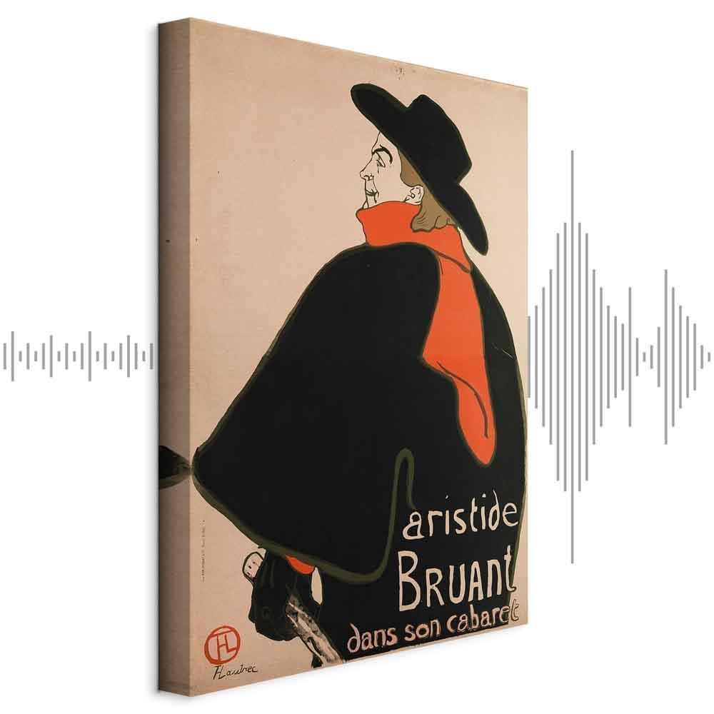 Leinwandbild - Aristide Bruant: Dans son cabaret (1 Part) Vertical