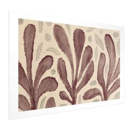 Large poster featuring leaves and spots inspired by Matisse.