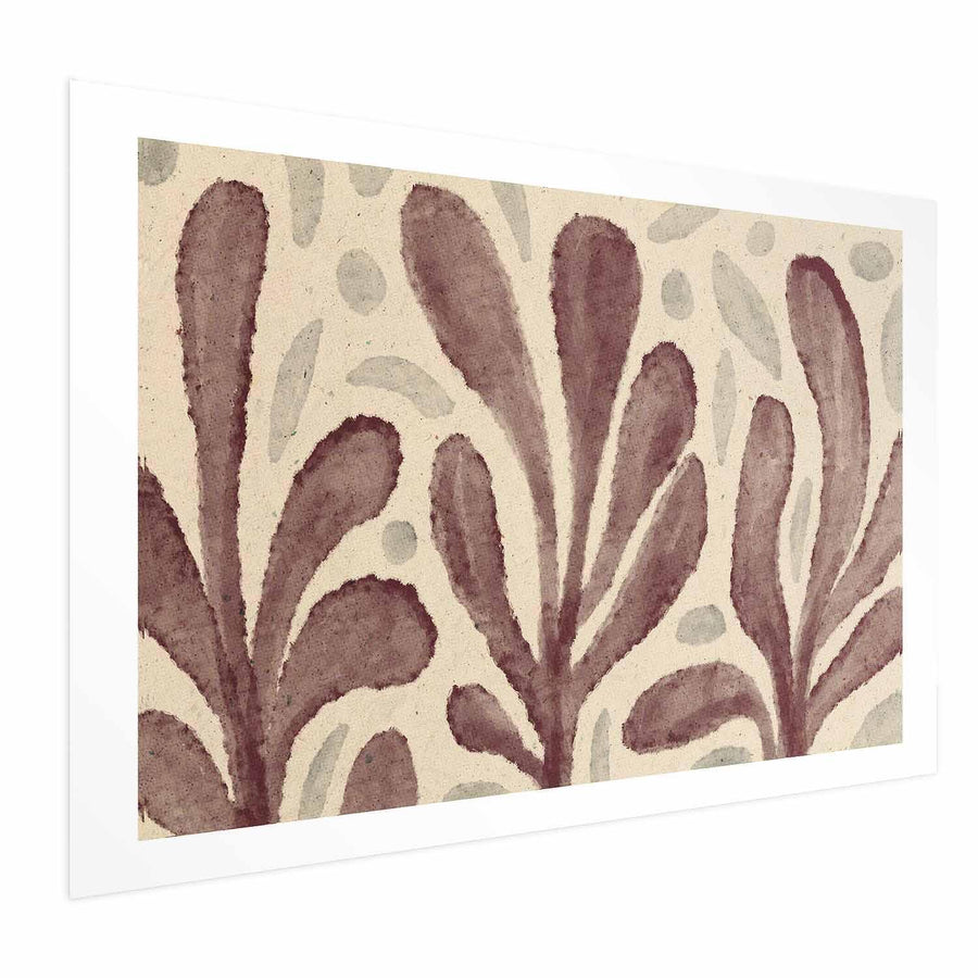 Large poster featuring leaves and spots inspired by Matisse.