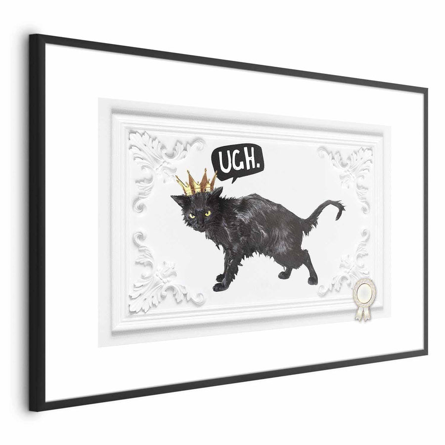 Poster - Cat with a Crown Artgeist