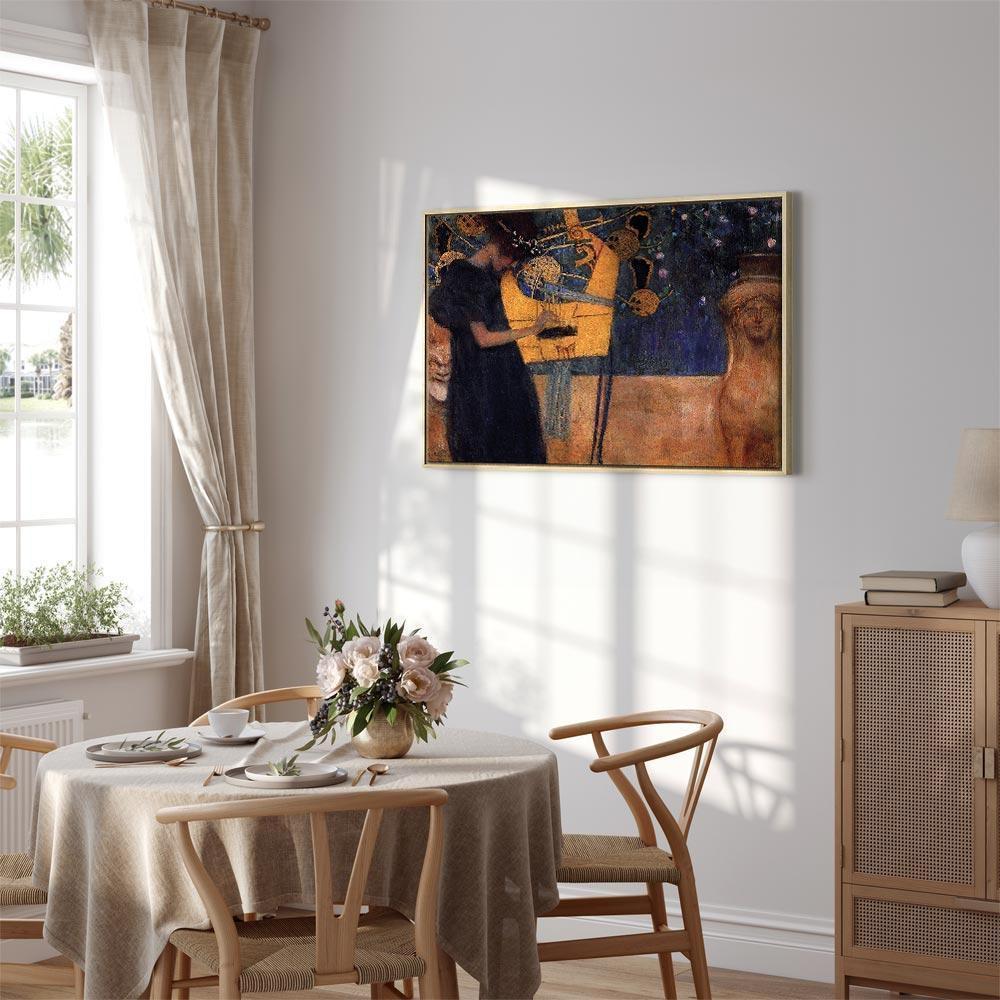 Leinwandbild - Gustav Klimt – Music