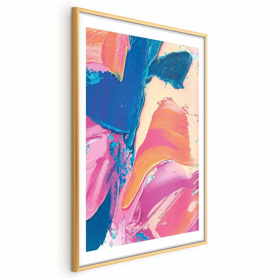 Poster - Colorful Expression - strong contrasts in an energetic composition Artgeist