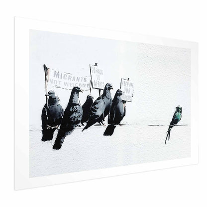 Poster - Xenophobic Pigeons Artgeist