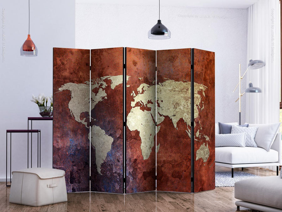 Paravent - Iron continents II Artgeist