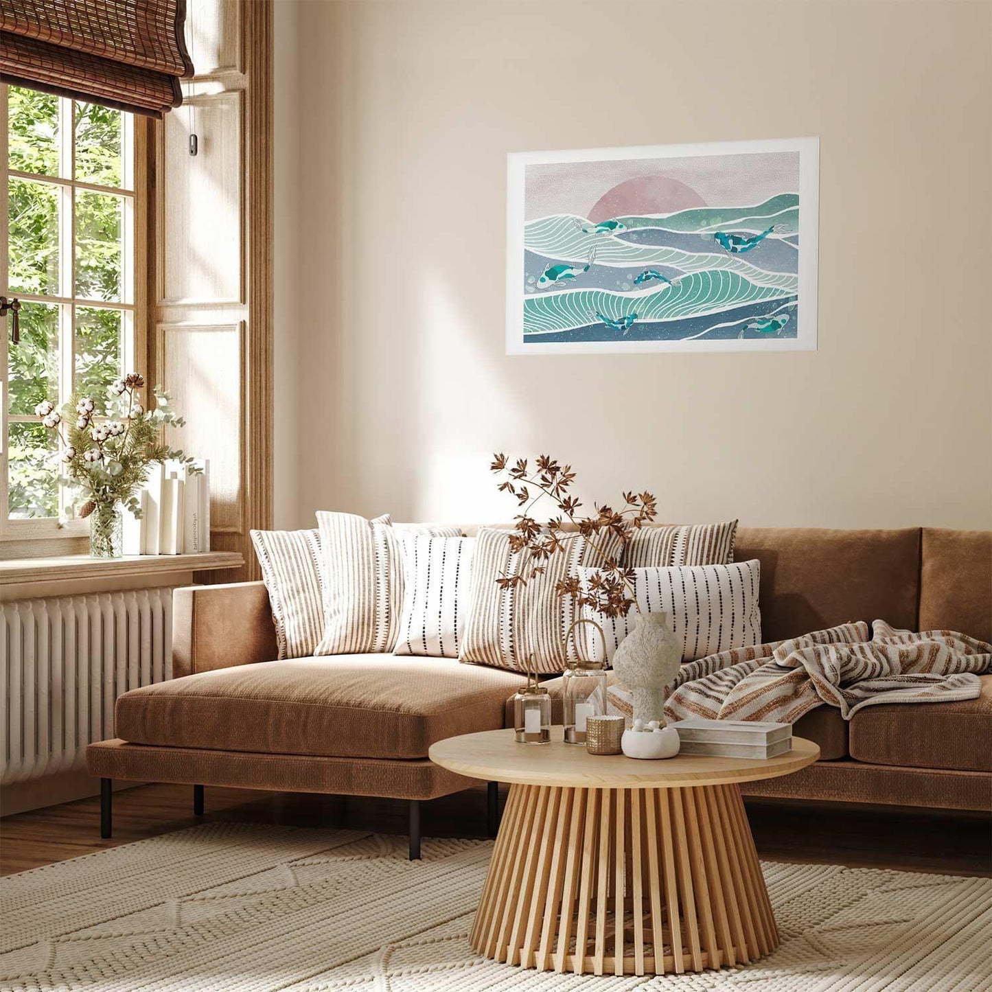 Poster - Fish on the Waves Artgeist