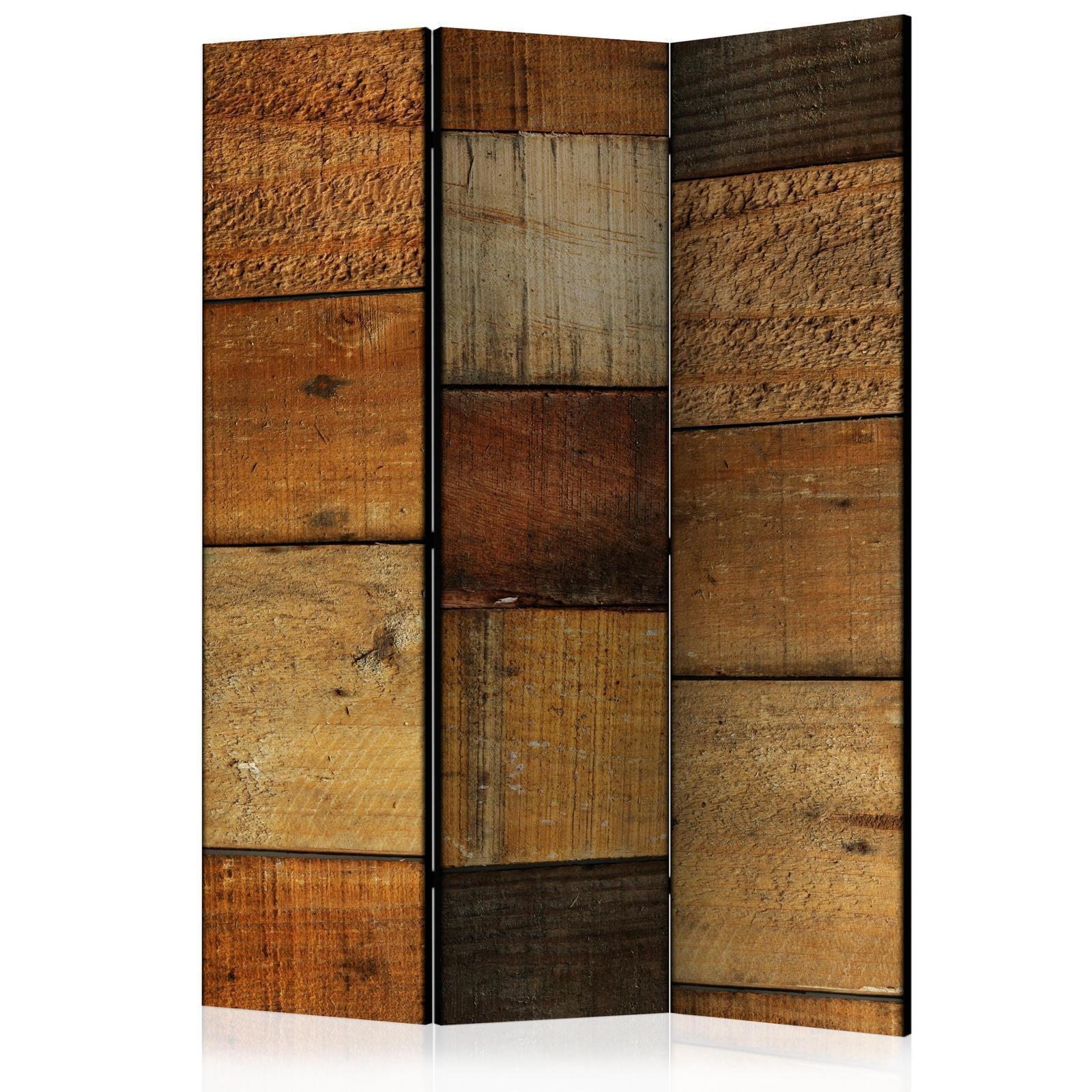 Paravent - Wooden Textures Artgeist