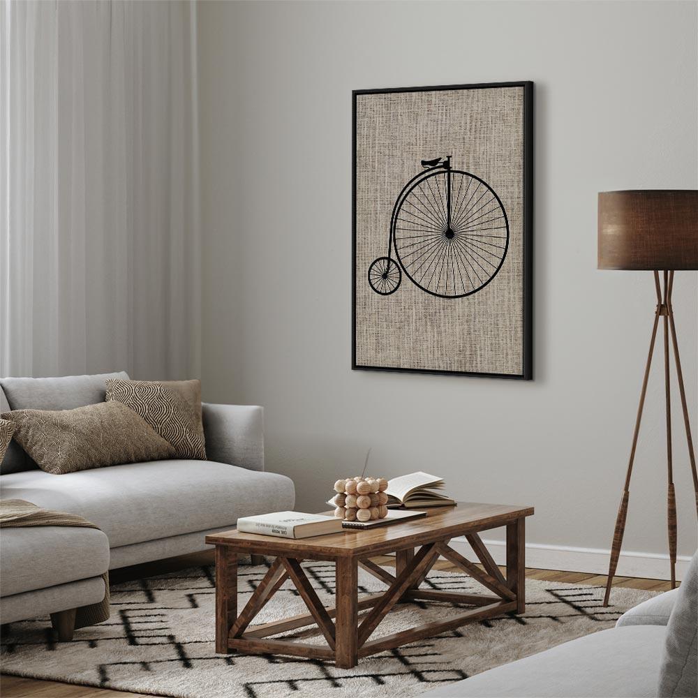 Leinwandbild - Vintage Bicycle (1 Part) Vertical