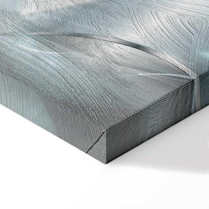 Leinwandbild - Sparkling Dandelions (5 Parts) Blue Wide