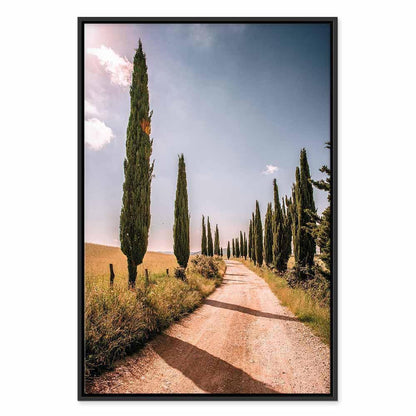 Leinwandbild - Italian cypresses (1 Part) Vertical