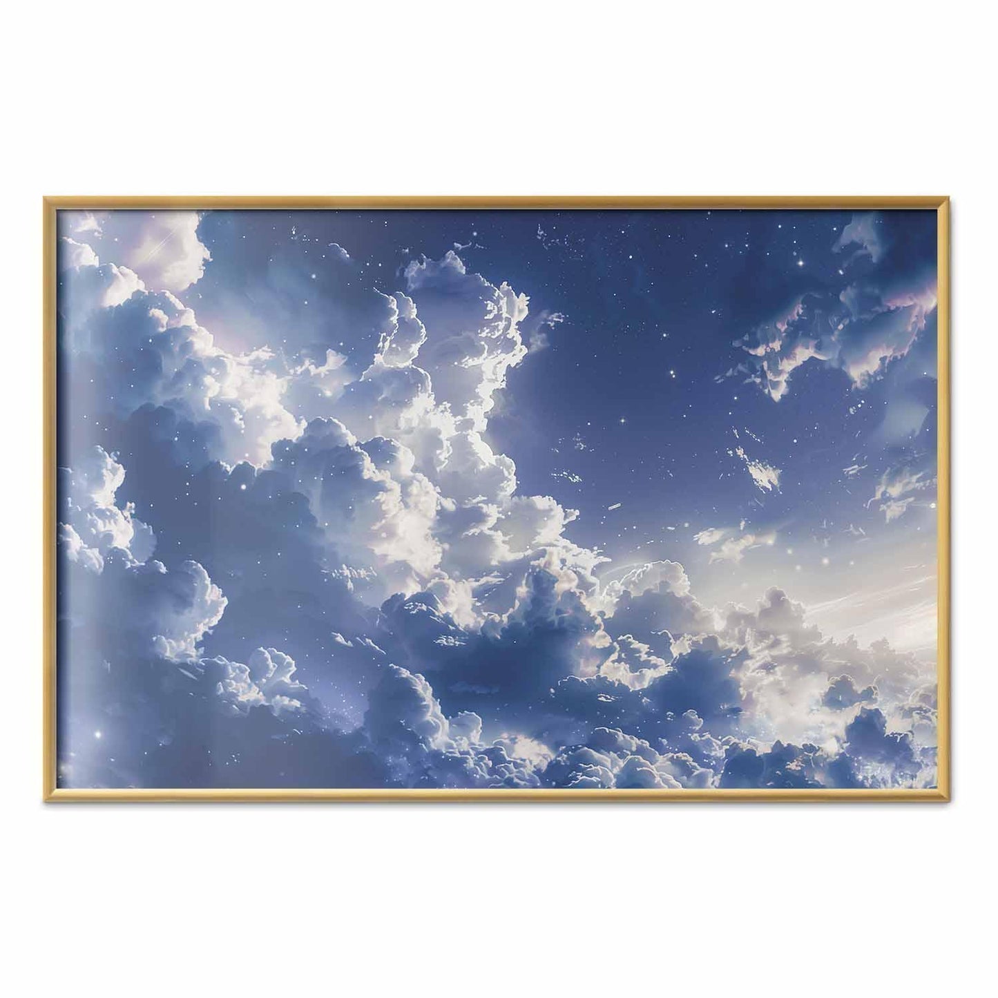 Poster - Starry Clouds and Soft Light Over a Corner of the Sky