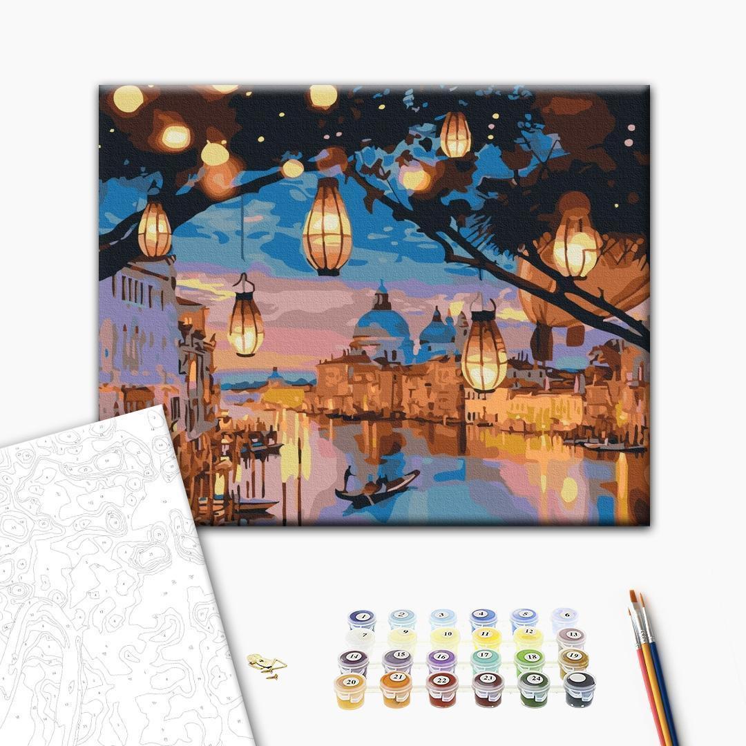 Malen nach Zahlen - Venice at dusk