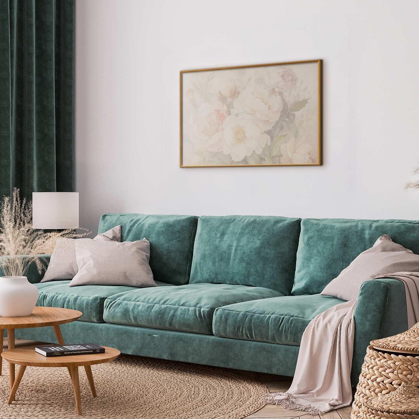 Poster - Peonies in the Mist