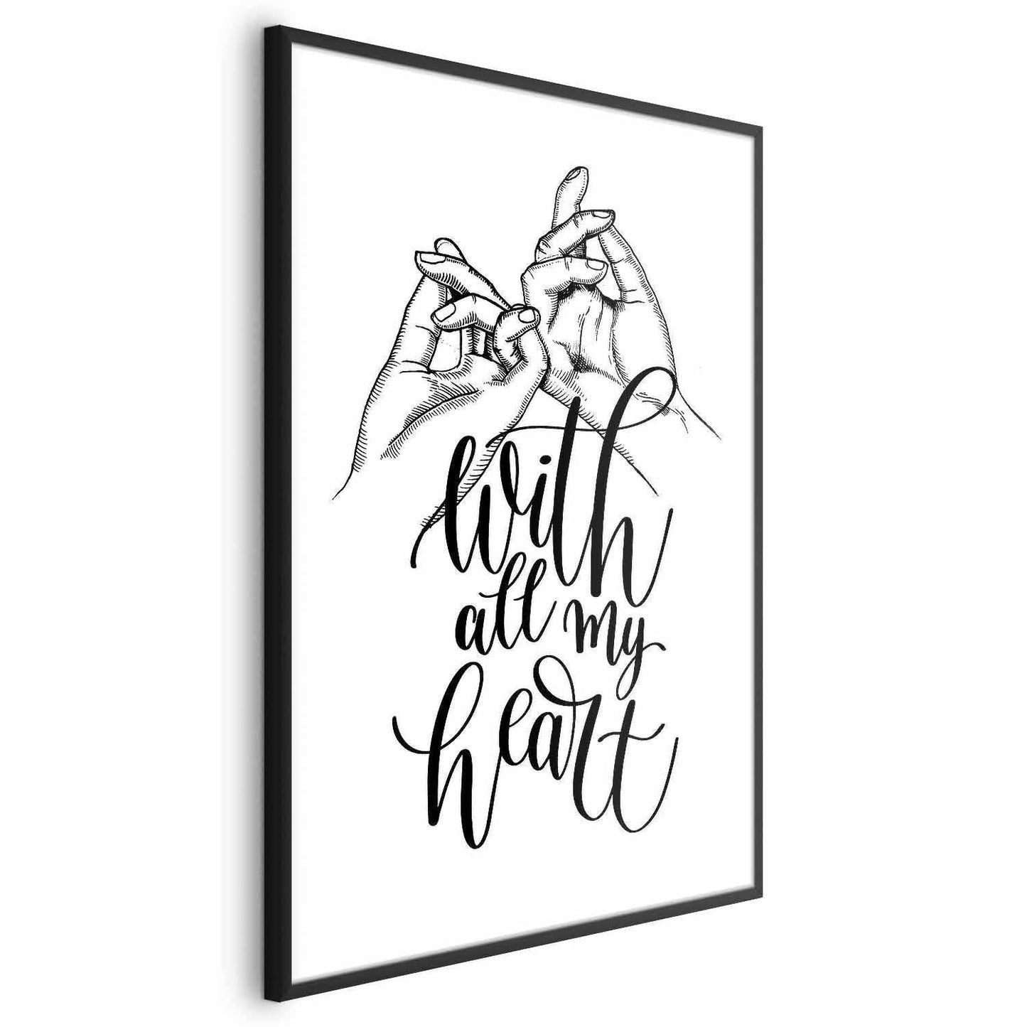 Poster - With All My Heart Artgeist