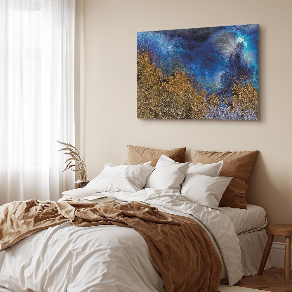 Leinwandbild - Gold of the Ocean (1 Part) Wide