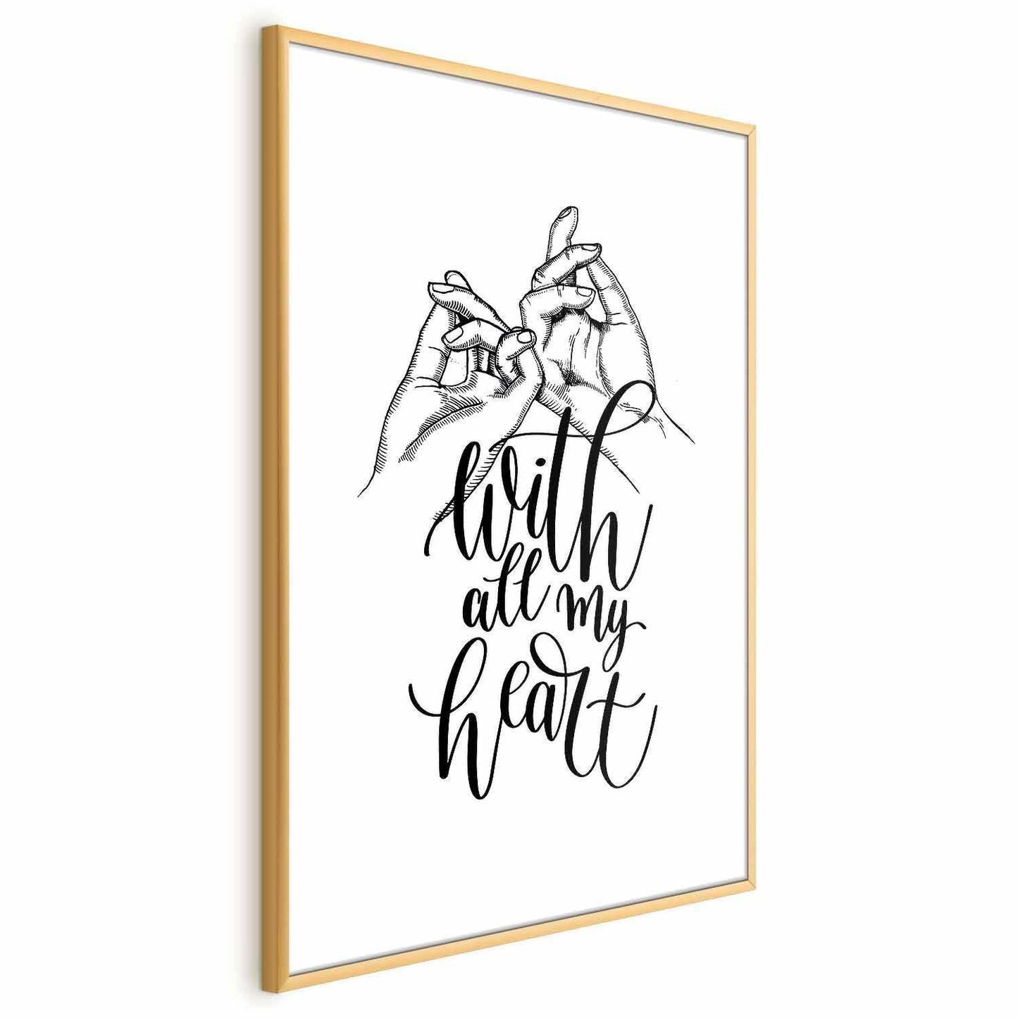 Poster - With All My Heart Artgeist