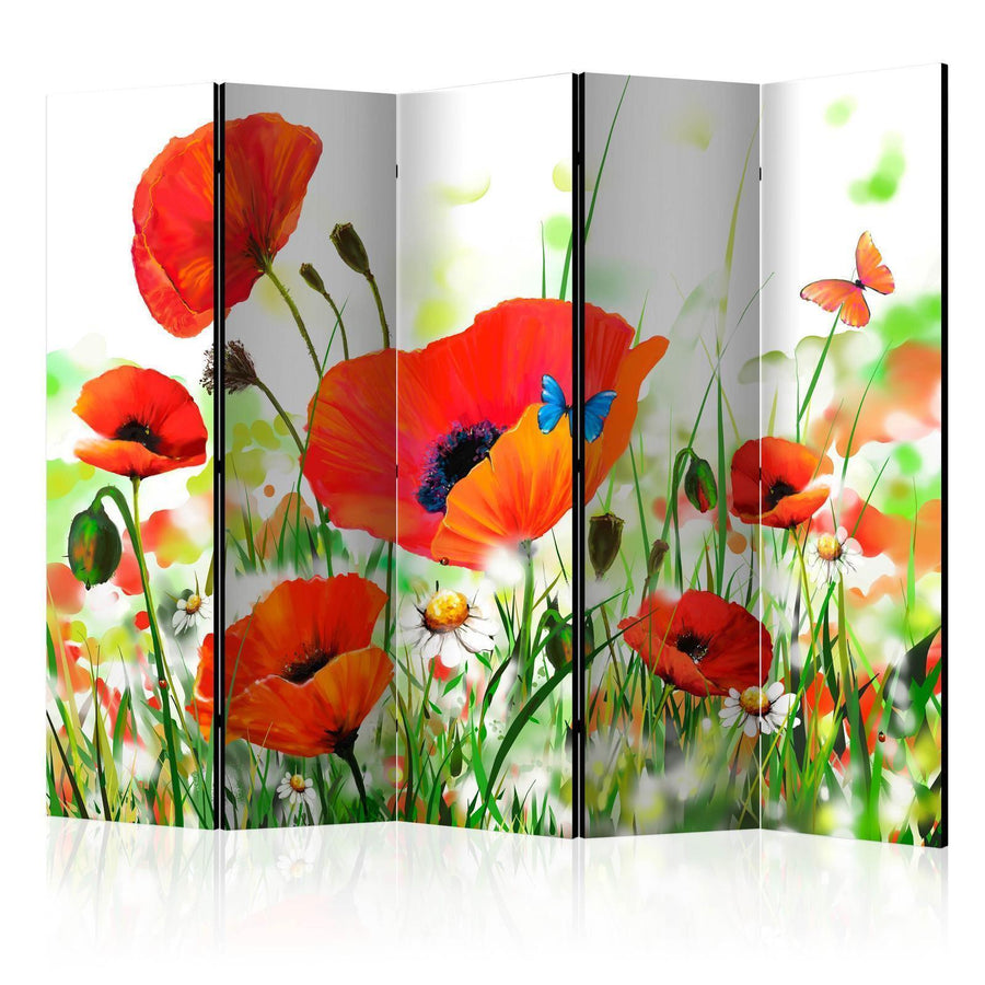 Paravent - Country poppies II Artgeist
