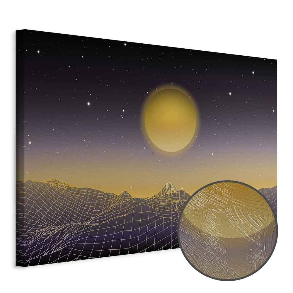 Leinwandbild - Futuristic landscape 3 (1 Part) Wide