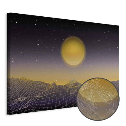 Leinwandbild - Futuristic landscape 3 (1 Part) Wide