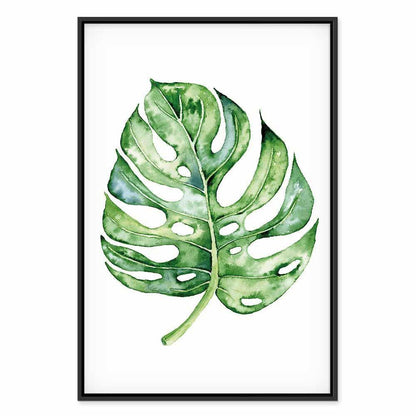 Leinwandbild - Watercolor Monstera (1 Part) Vertical