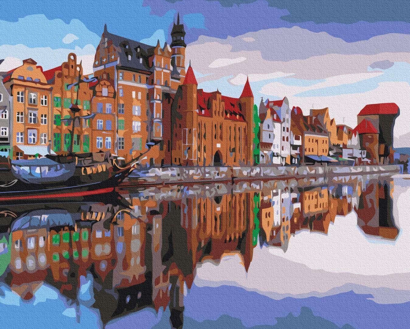 Malen nach Zahlen - Long Pier in Gdańsk