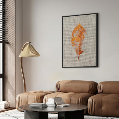 Leinwandbild - Golden Flora (1 Part) Vertical