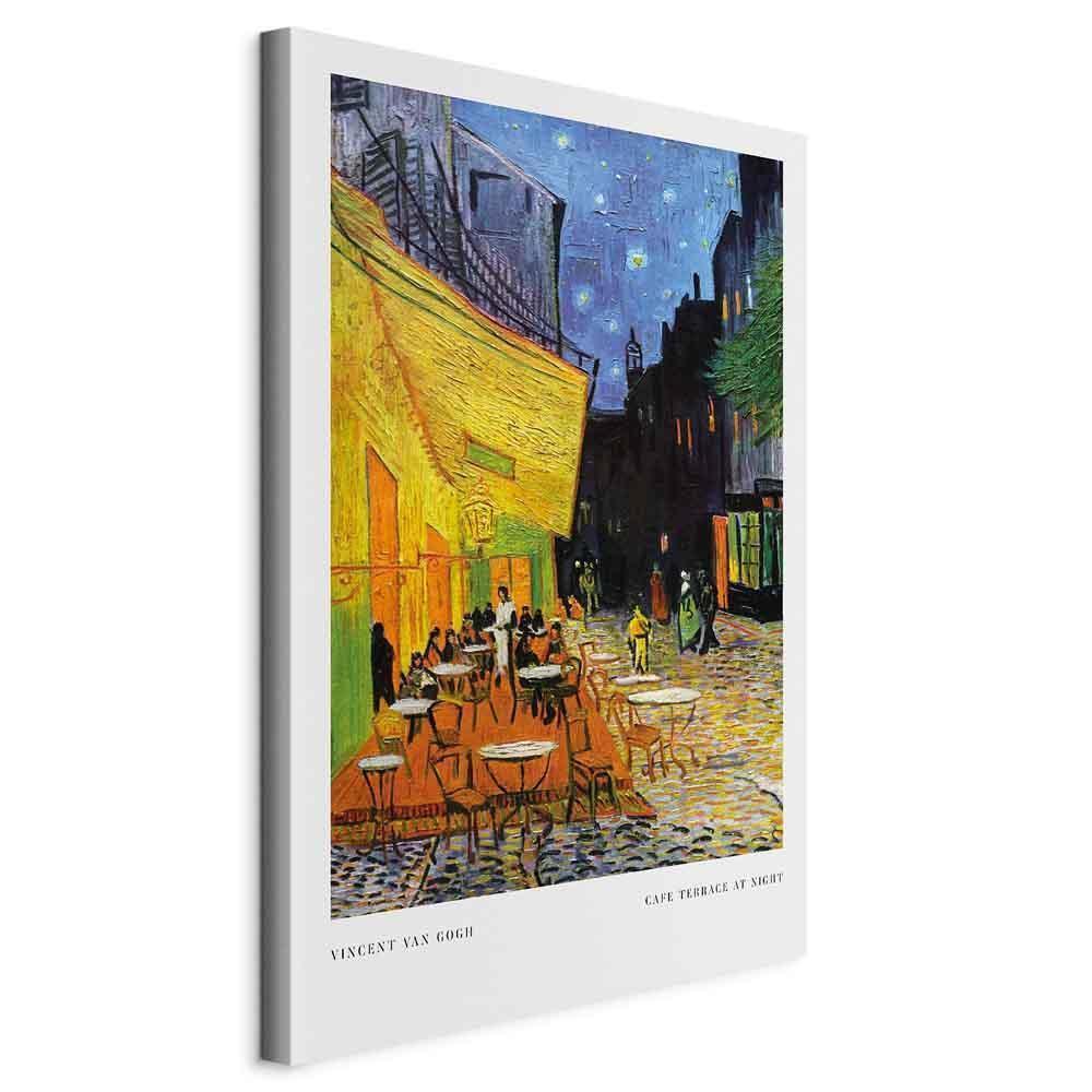 Leinwandbild - Cafe at Night (1 Part) Vertical