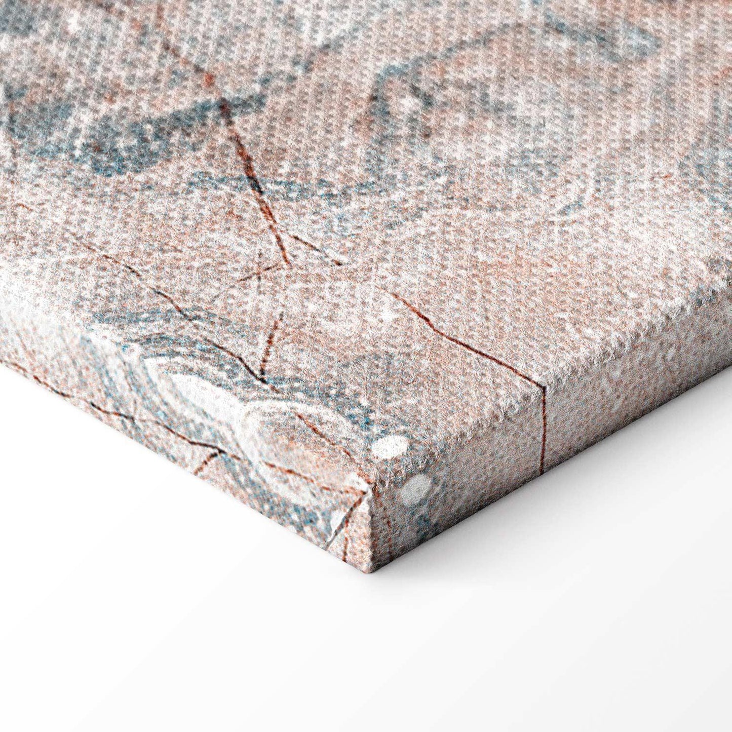 Leinwandbild - Marble flowers – natural stone structure in pastel colours