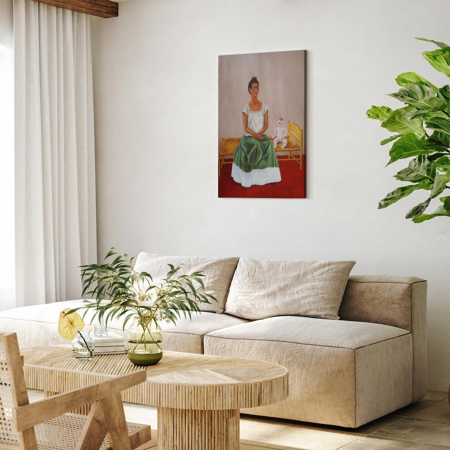 Leinwandbild - Frida Kahlo – Me and My Doll