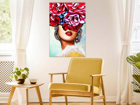 Leinwandbild - Sweet Lips (1 Part) Vertical Artgeist