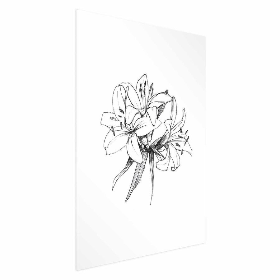 Poster - Drawn Flowers Artgeist