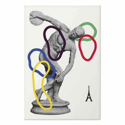 Poster - Collage Graphic - Discus Thrower - Sculpture
