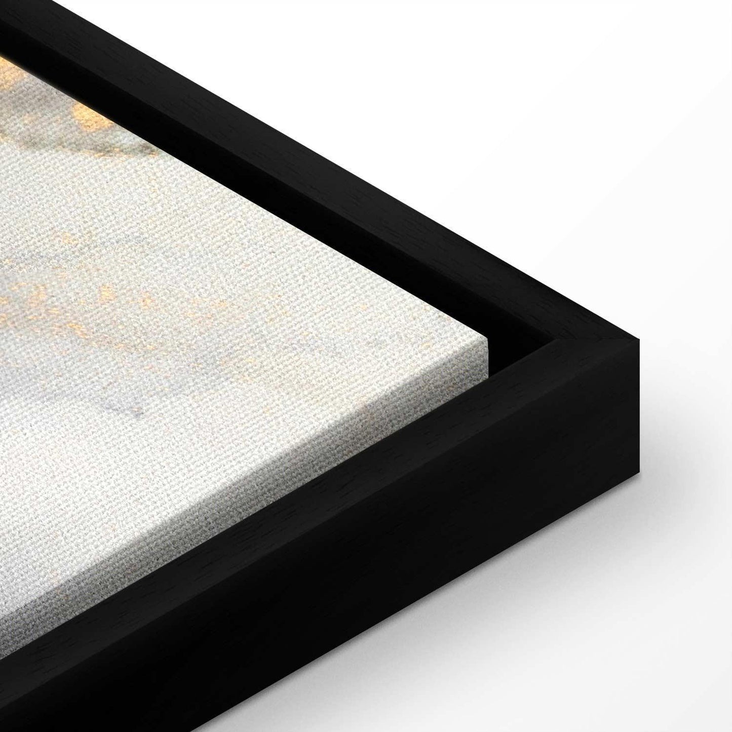 Leinwandbild - Golden explosions – abstract pattern inspired by marble