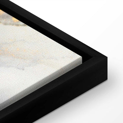 Leinwandbild - Golden explosions – abstract pattern inspired by marble