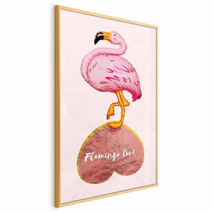 Poster - Flamingo in Love Artgeist